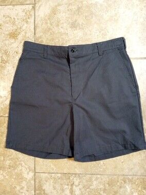 Men's Flat Front Charcoal Casual Shorts